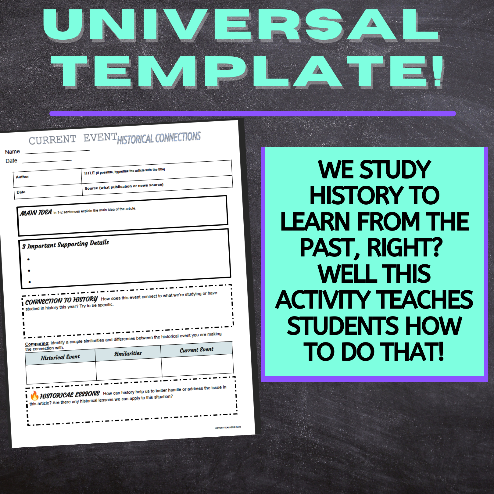 Current Events Worksheet Template Triggering Events ACT Worksheet