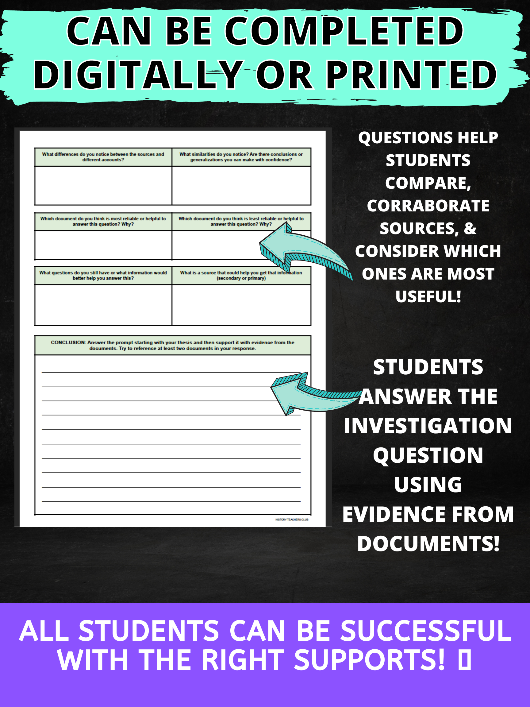 inquiry sheet for history