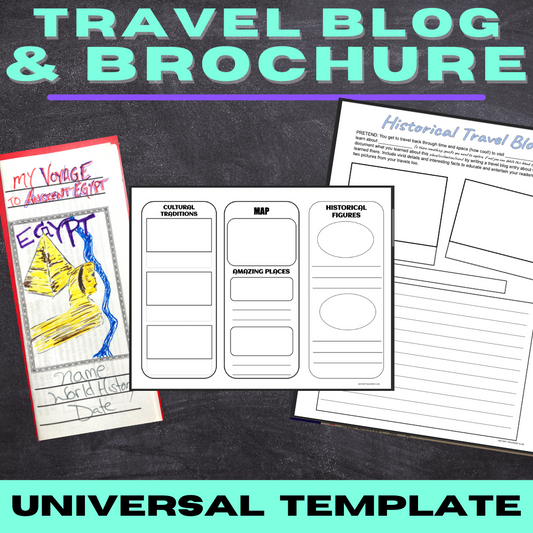 history travel brochure template